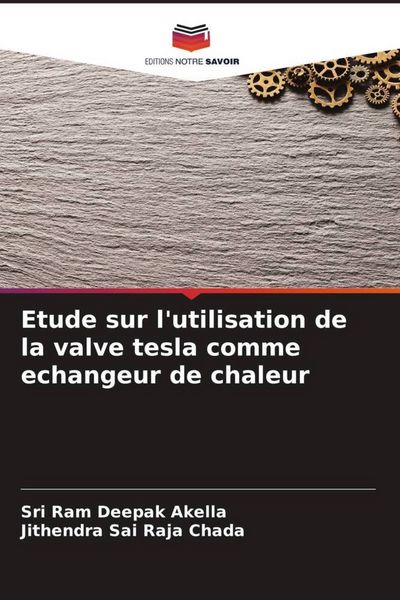 Produktbild: Etude sur l'utilisation de la valve tesla comme echangeur de chaleur