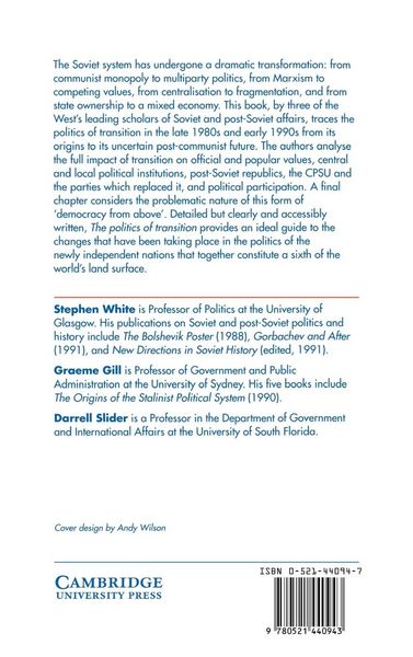 Produktbild: The Politics of Transition