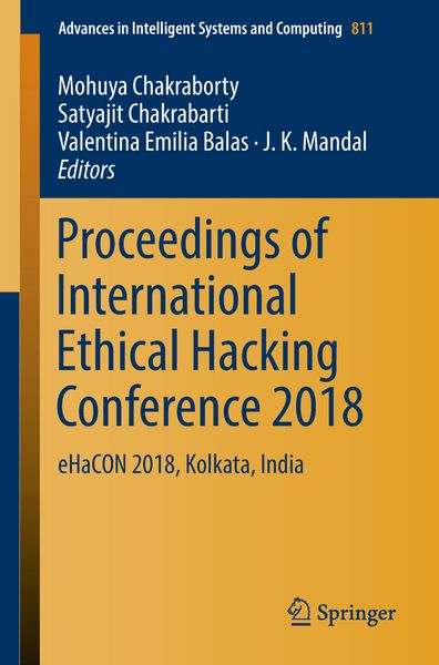 Produktbild: Proceedings of International Ethical Hacking Conference 2018