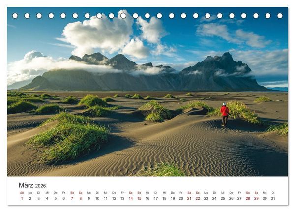 Produktbild: Sommer in Island (Tischkalender 2026 DIN A5 quer), CALVENDO Monatskalender