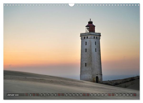 Produktbild: Rubjerg Knude Fyr - Ein Leuchtturm auf Abwegen (Wandkalender 2026 DIN A3 quer), CALVENDO Monatskalender