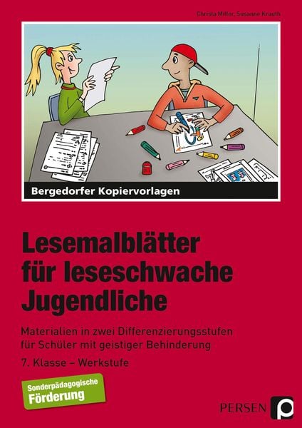 Produktbild: Lesemalbl&auml;tter f&uuml;r leseschwache Jugendliche