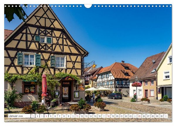 Produktbild: Deutschlands sch&ouml;nste Altst&auml;dte - Baden-W&uuml;rttemberg (Wandkalender 2026 DIN A3 quer), CALVENDO Monatskalender