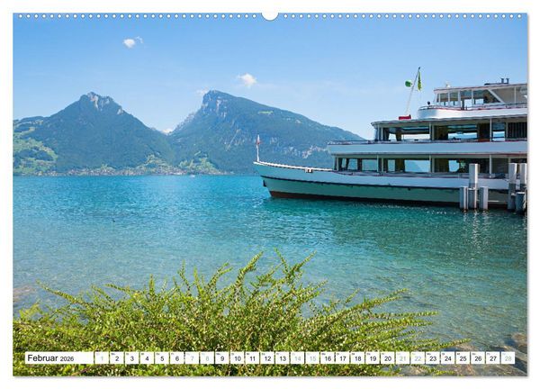 Produktbild: Faszination Berner Oberland - Thuner- und Brienzersee (Wandkalender 2026 DIN A2 quer), CALVENDO Monatskalender