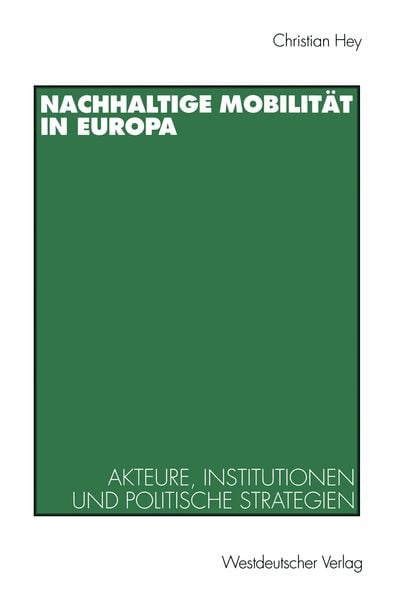 Produktbild: Nachhaltige Mobilit&auml;t in Europa