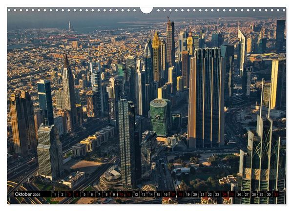 Produktbild: Dubai Panoramen (Wandkalender 2026 DIN A3 quer), CALVENDO Monatskalender