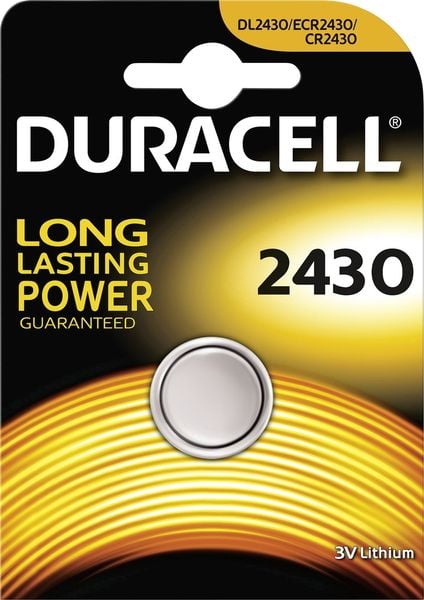 Duracell Knopfzelle CR 2430 3V 1 St. 285 mAh Lithium CR 2430