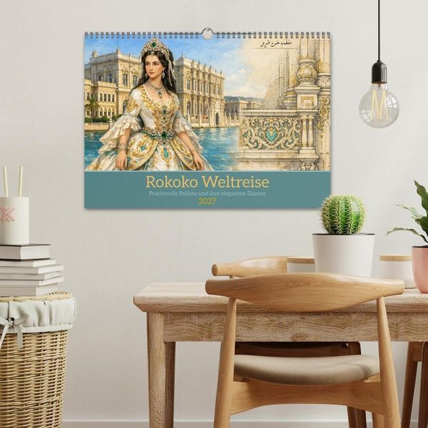 Produktbild: Rokoko Weltreise (Wandkalender 2027 DIN A3 quer), CALVENDO Monatskalender