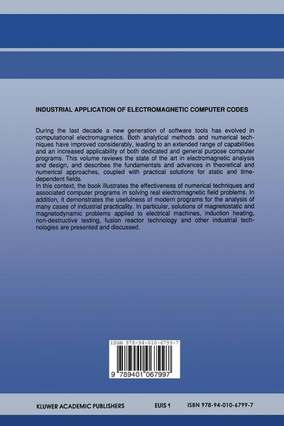Produktbild: Industrial Application of Electromagnetic Computer Codes