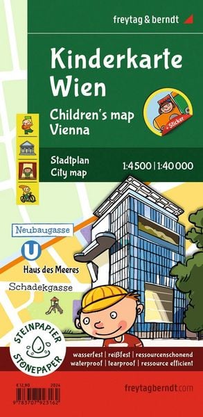 Produktbild: freytag & berndt Stadtplan Kinderkarte Wien 1:40.000