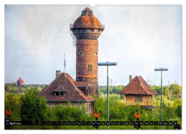 Produktbild: Ruhrpott - Kunstvolle Ansichten (hochwertiger Premium Wandkalender 2026 DIN A2 quer), Kunstdruck in Hochglanz