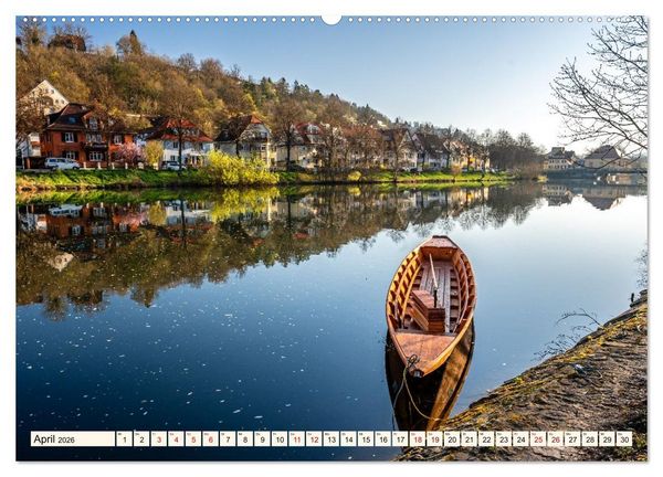 Produktbild: T&uuml;bingen - Schw&auml;bische Perle am Neckar (hochwertiger Premium Wandkalender 2026 DIN A2 quer), Kunstdruck in Hochglanz