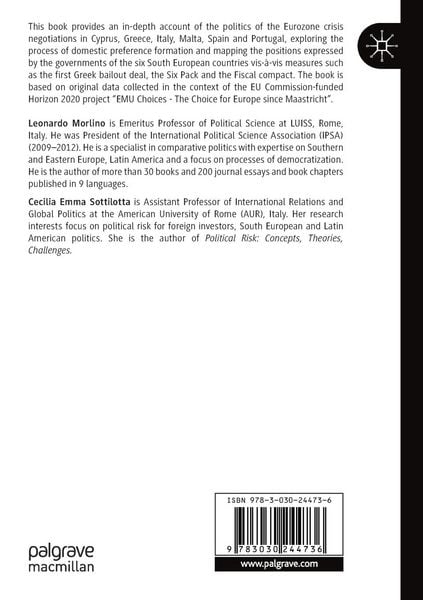 Produktbild: The Politics of the Eurozone Crisis in Southern Europe