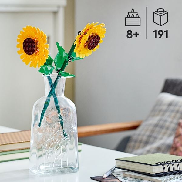 Produktbild: LEGO Botanicals Sonnenblumen - Set mit Kustblumen - Zimmer-Deko 40524