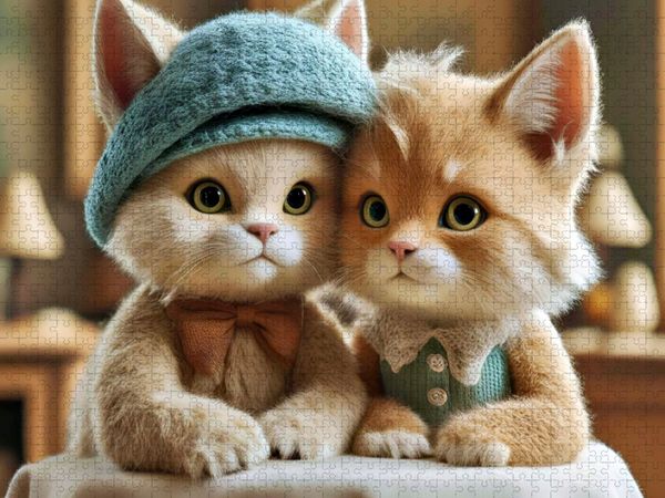 Produktbild: CALVENDO Puzzle Ein Motiv aus dem Kalender Kuscheliges & Knuddeliges | 1000 Teile Lege-Gr&ouml;&szlig;e 64x48cm Foto-Puzzle f&uuml;r gl&uuml;ckliche Stunden