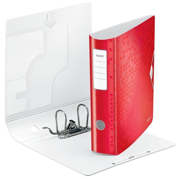 Leitz Ordner DIN A4 Rückenbreite: 82mm Rot 2 Bügel 11060026