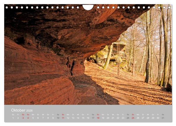 Produktbild: Felsen im Pf&auml;lzer Wald (Wandkalender 2026 DIN A4 quer), CALVENDO Monatskalender