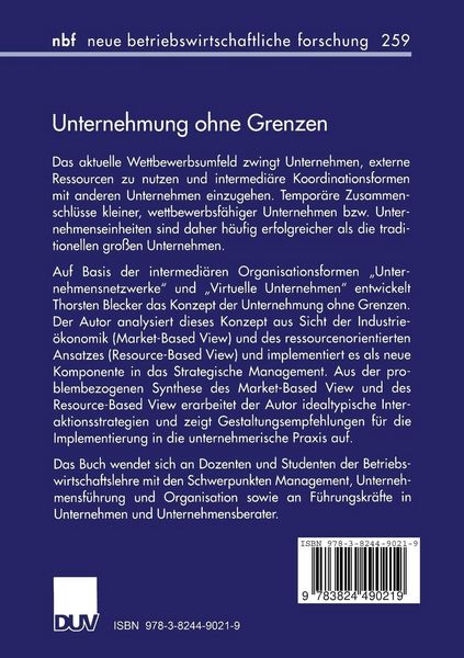 Produktbild: Unternehmung ohne Grenzen