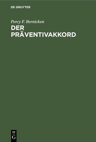Produktbild: Der Pr&auml;ventivakkord