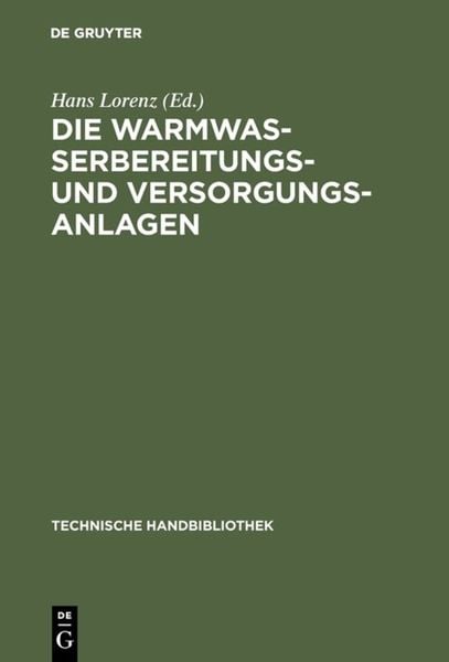 Produktbild: Die Warmwasserbereitungs- und Versorgungsanlagen