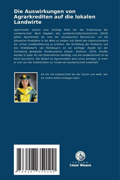 Produktbild: Die Auswirkungen von Agrarkrediten auf die lokalen Landwirte