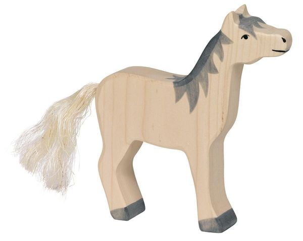 Produktbild: Pferd, Kopf hoch, graue M&auml;hne