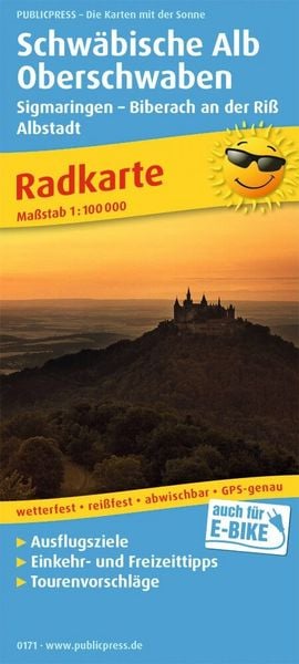 Produktbild: Schw&auml;bische Alb und Oberschwaben, Sigmaringen - Biberach an der Ri&szlig;, Albstadt 1:100 000