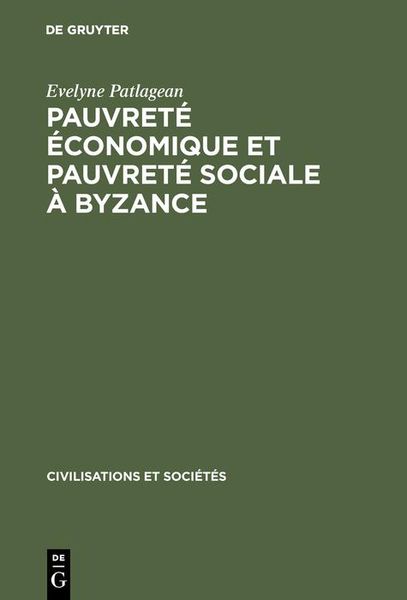 Produktbild: Pauvreté économique et pauvreté sociale à Byzance