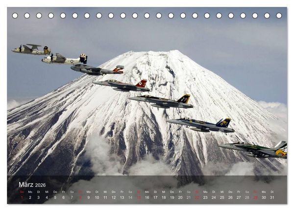 Produktbild: Luftwaffe. Kampfflugzeuge der USA (Tischkalender 2026 DIN A5 quer), CALVENDO Monatskalender