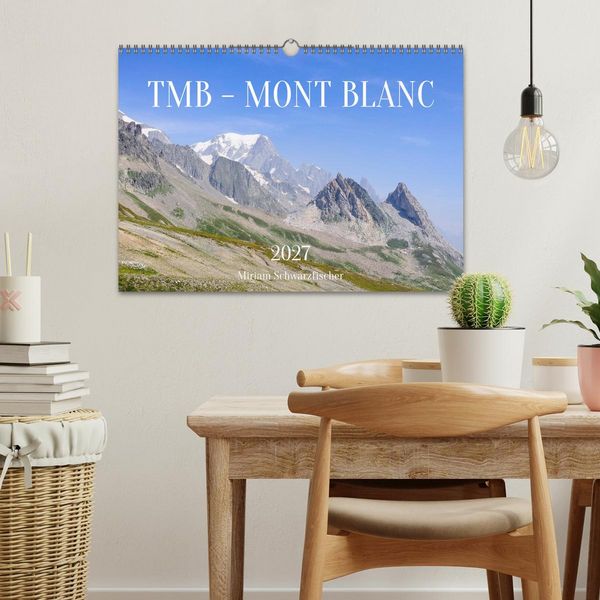 Produktbild: TMB - Mont Blanc (Wandkalender 2027 DIN A3 quer), CALVENDO Monatskalender