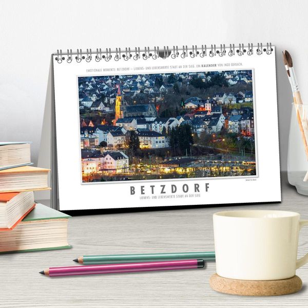Produktbild: Emotionale Momente: Betzdorf - liebens- und lebenswerte Stadt an der Sieg. (Tischkalender 2026 DIN A5 quer), CALVENDO Monatskalender