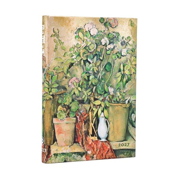 Produktbild: 12-Monatskalender 2027 Cezannes Terrakotta-T&ouml;pfe und Blumen Mini Verso