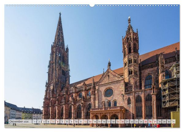 Produktbild: Freiburg im Breisgau Impressionen (hochwertiger Premium Wandkalender 2026 DIN A2 quer), Kunstdruck in Hochglanz