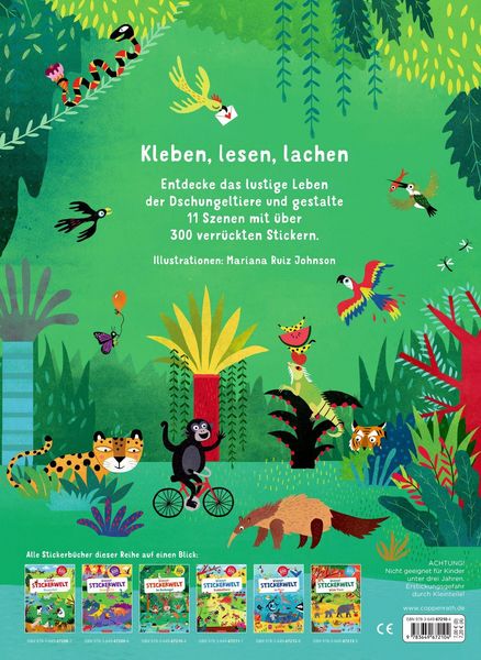 Produktbild: Wimmel-Stickerwelt: Im Dschungel