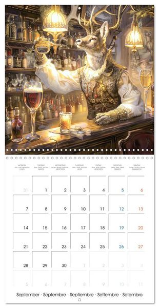 Produktbild: Animal La Belle Epoque (Wall Calendar 2026 12 &times; 12 Inch) CALVENDO 12 Month Wall Calendar