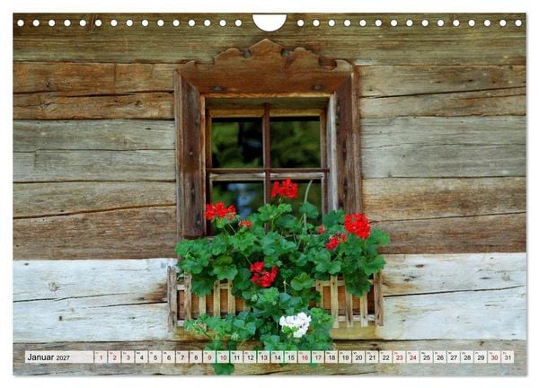 Produktbild: Bauernfenster (Wandkalender 2027 DIN A4 quer), CALVENDO Monatskalender