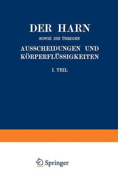 Produktbild: Albu, A: Harn sowie die &uuml;brigen Ausscheidungen und K&ouml;rperfl&uuml;