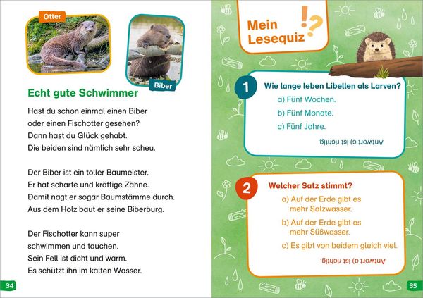 Produktbild: WAS IST WAS Erstes Lesen easy! Band 11. Raus in die Natur