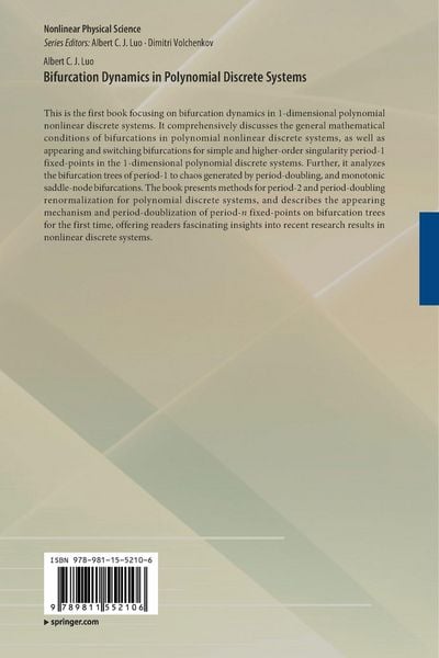 Produktbild: Bifurcation Dynamics in Polynomial Discrete Systems