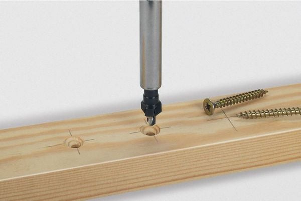 Produktbild: Wolfcraft 2546000 Bohrsenker 8mm Werkzeugstahl 1/4\" (6.3 mm) 1St.