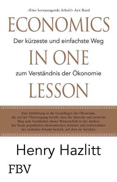 Produktbild: Economics in one Lesson