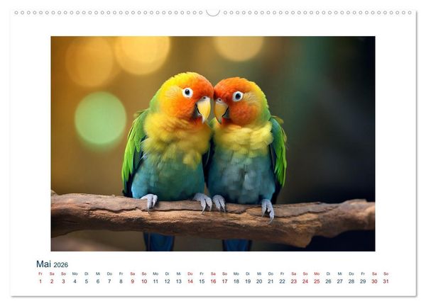 Produktbild: Unzertrennlich (Wandkalender 2026 DIN A2 quer), CALVENDO Monatskalender