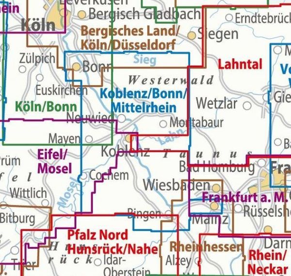 Produktbild: BVA ADFC Regionalkarte Koblenz Mittelrheintal 1:75.000