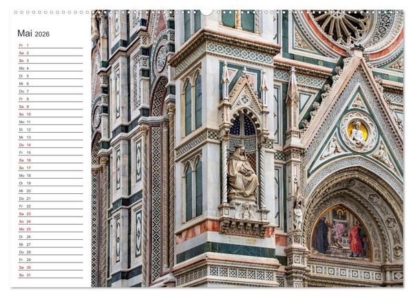 Produktbild: Florenz - Impressionen (hochwertiger Premium Wandkalender 2026 DIN A2 quer), Kunstdruck in Hochglanz