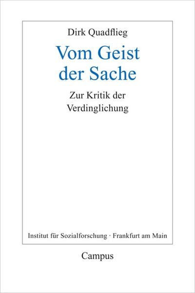 Produktbild: Vom Geist der Sache