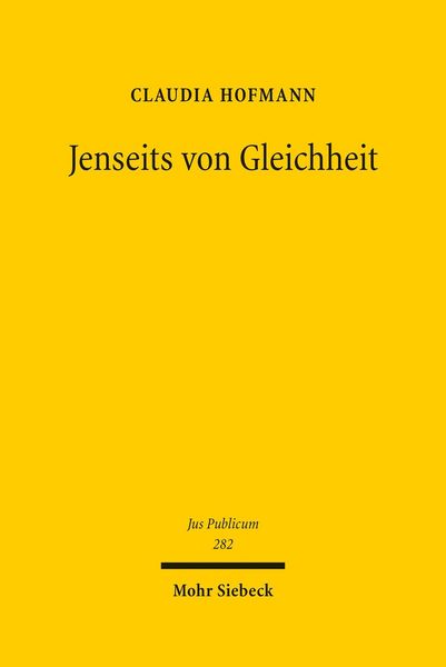 Produktbild: Jenseits von Gleichheit