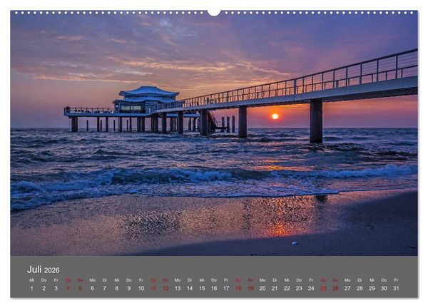Produktbild: L&uuml;becker Bucht - Travem&uuml;nde - Niendorf - Timmendorf (hochwertiger Premium Wandkalender 2026 DIN A2 quer), Kunstdruck in Hochglanz