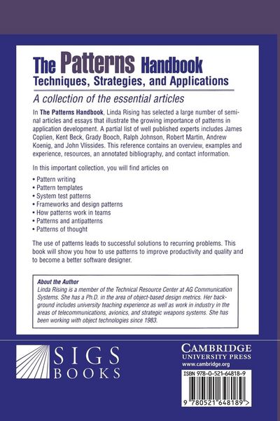 Produktbild: The Patterns Handbook