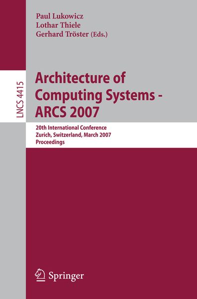 Produktbild: Architecture of Computing Systems - ARCS 2007