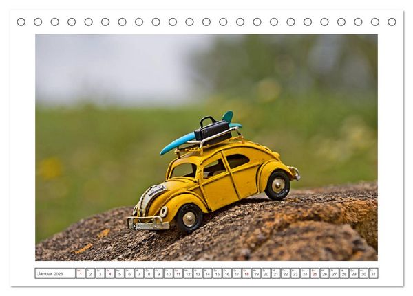Produktbild: Modellautos auf Reisen (Tischkalender 2026 DIN A5 quer), CALVENDO Monatskalender